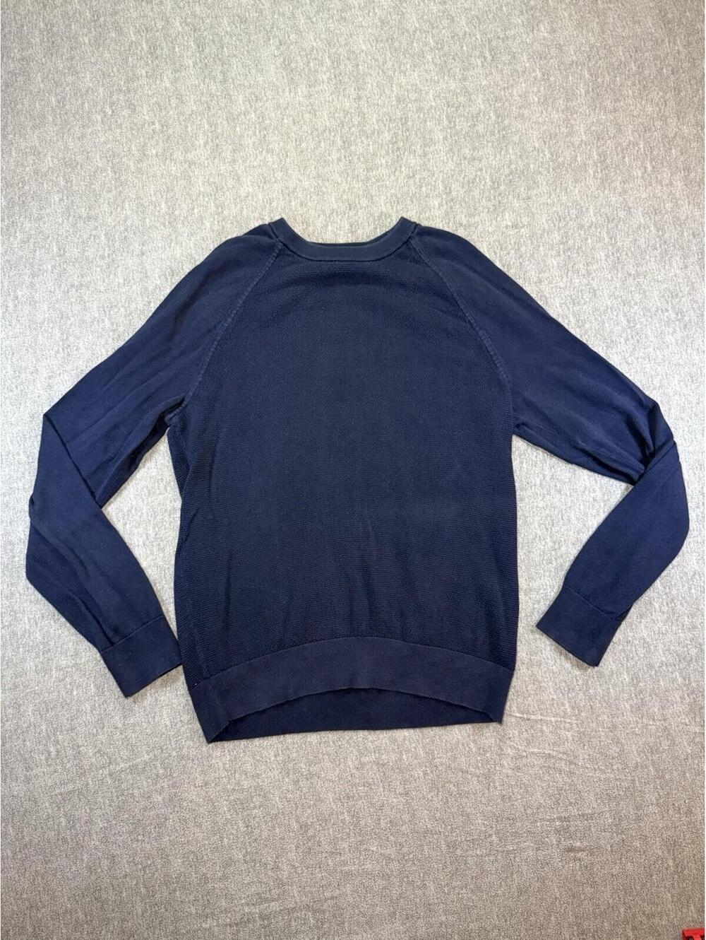 Banana Republic Men's Pull Over Sweater-Small/ Long Sleeve/Navy Blue